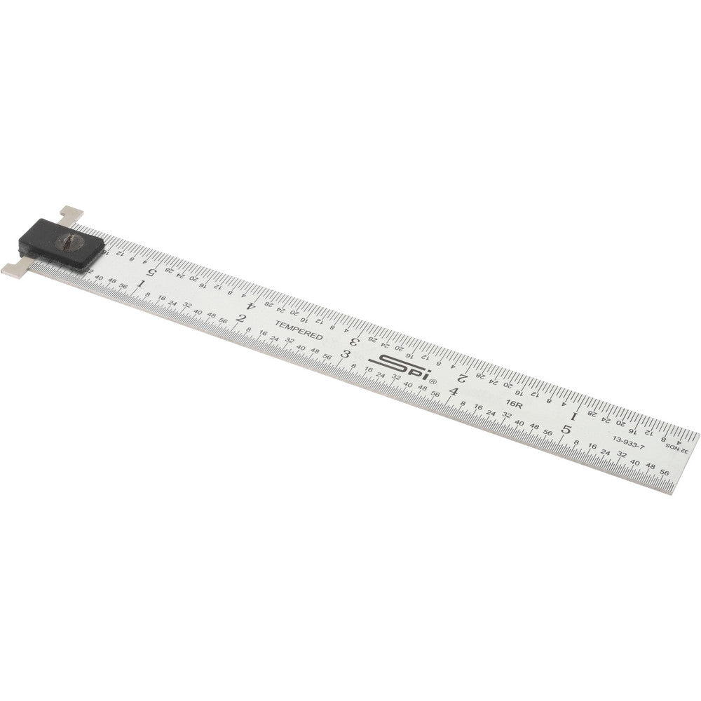 SPI 13-933-7 Steel Rule 6" OAL, 16R Graduation, 3/4" OAW