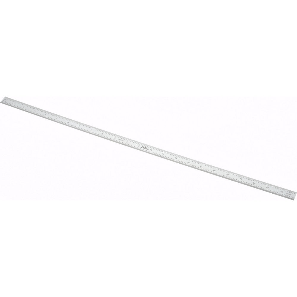 SPI 13-879-2 Steel Rule 24" OAL, English & Metric Graduation, Flexible, 3/4" OAW