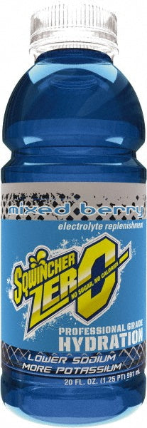 Sqwincher 159030804 Activity Drink 20 oz, Bottle, Mixed Berry, Ready-to-Drink Yields 20 oz