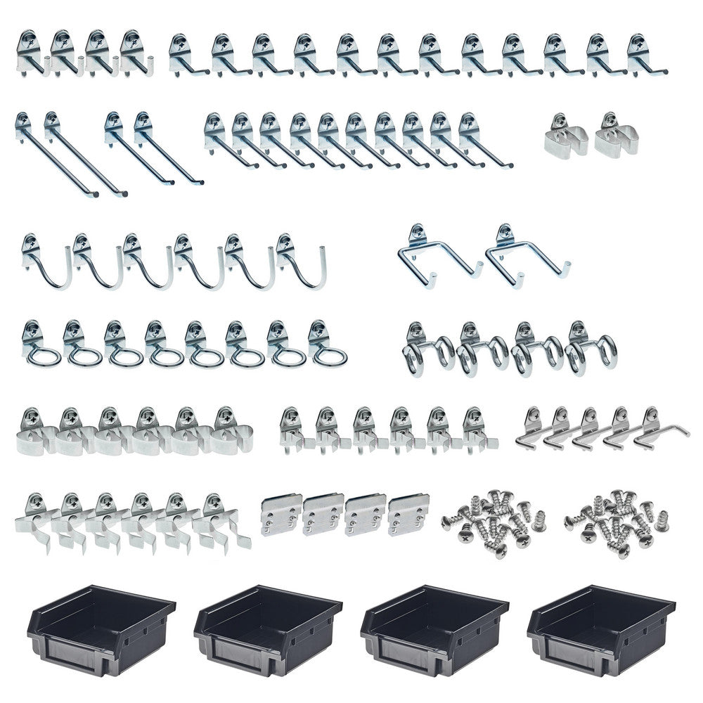 Triton Products 76983 83 Piece Pegboard Hook Set, Zinc Alloy & Steel