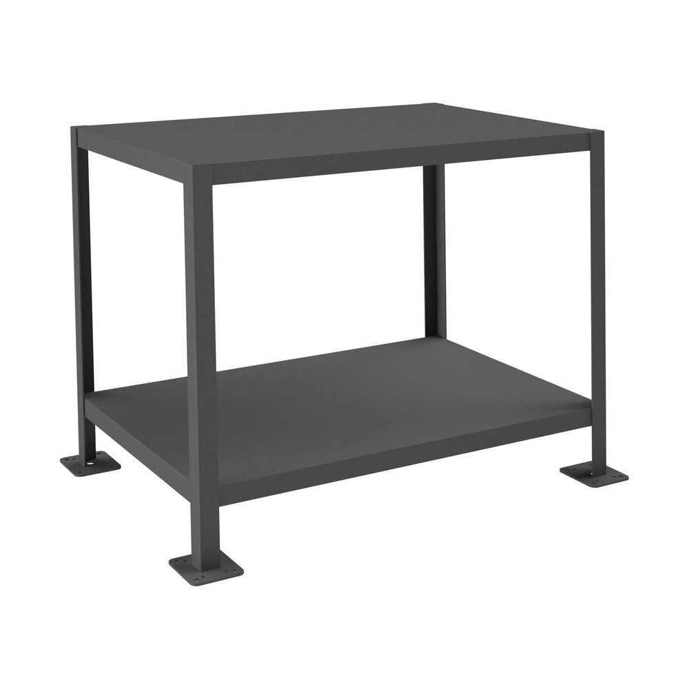 Durham MT243630-2K295 Stationary Work Table 36" Wide, 24" Deep, 30" High, Powder Coated & Textured, Steel Top, Steel Base, Gray