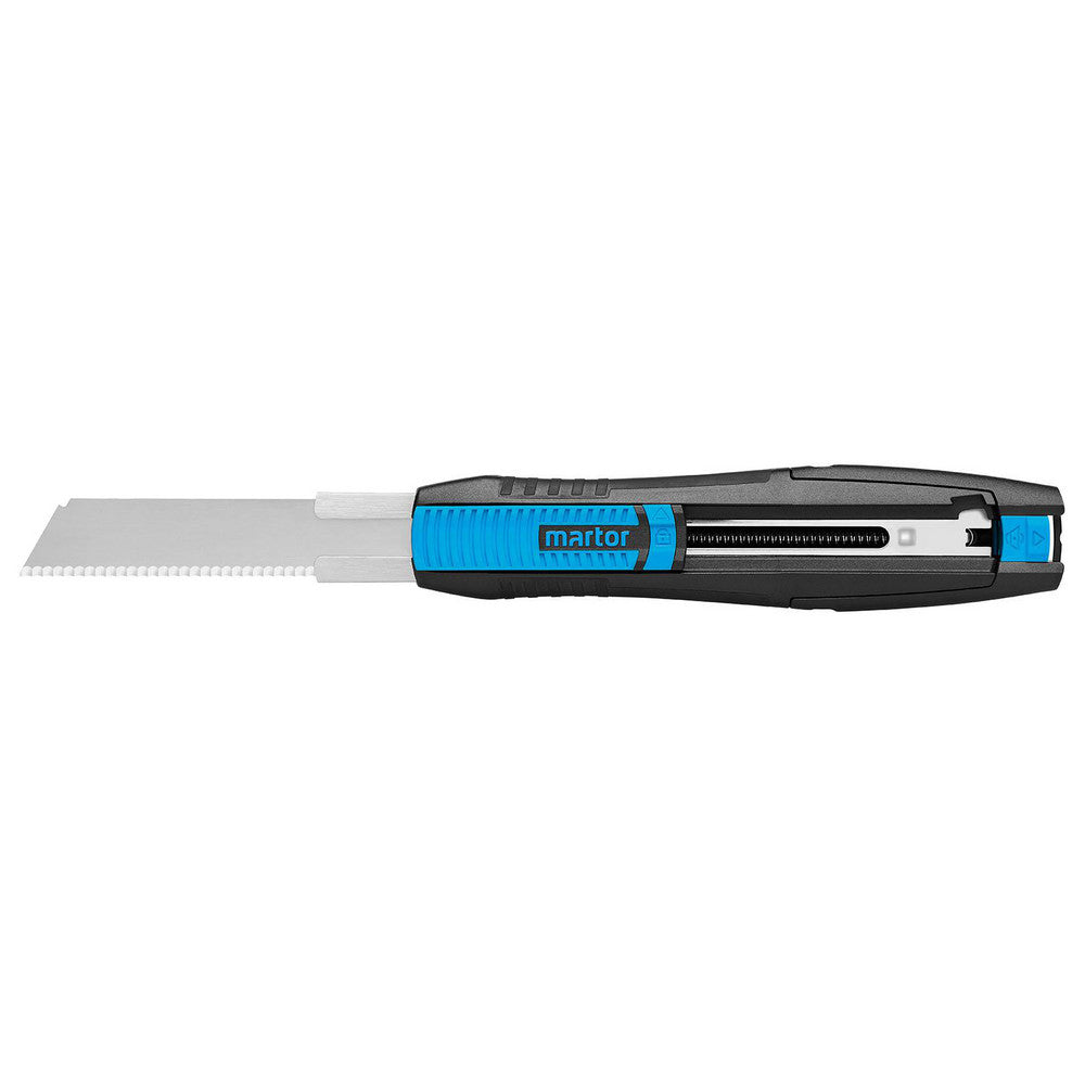 Martor USA 380005.02 Utility Knives, Snap Blades & Box Cutters Blade Type Auto-Retracting Handle Material Glass Fiber-Reinforced Plastic Blade Material Steel Blade Length (mm) 109.5000 Blade Length (Decimal Inch) 4.3110 Handle Length 109.50