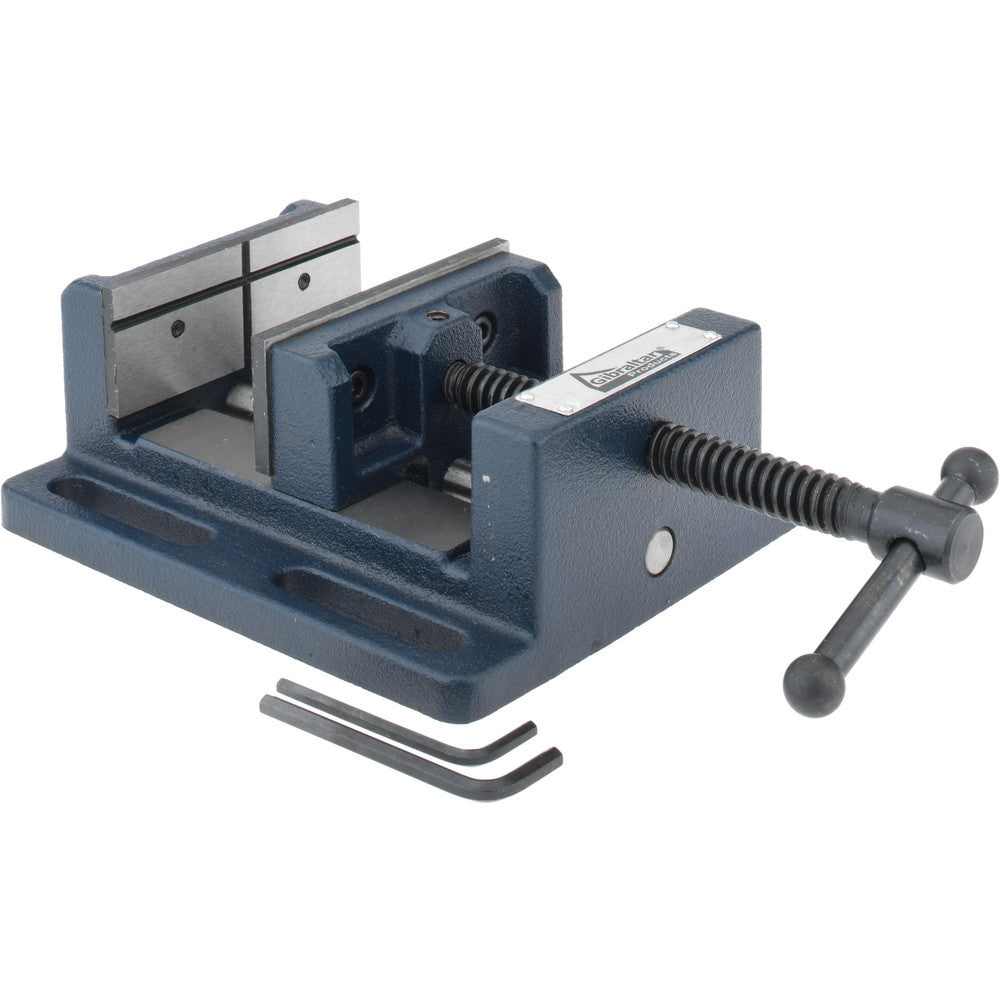 Gibraltar 428-84622 4" Jaw Opening Capacity x 1-1/2" Throat Depth, Horizontal Drill Press Vise