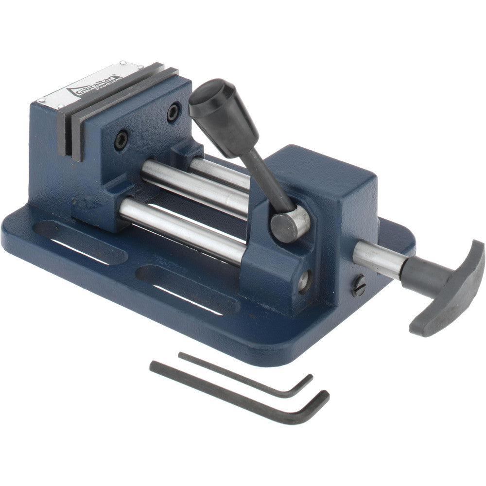 Gibraltar 428-85032 3" Jaw Opening Capacity x 1-1/16" Throat Depth, Horizontal Drill Press Vise