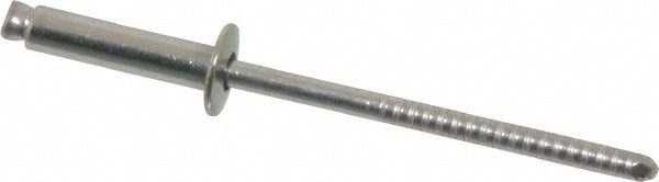 RivetKing FBF46/P100 Open End Blind Rivet Size 46, Dome Head, Stainless Steel Body, Stainless Steel Mandrel