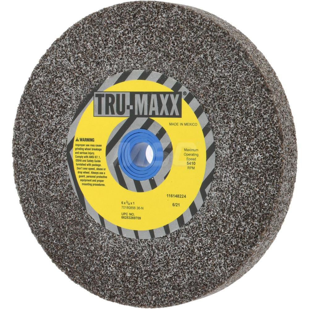 Tru-Maxx 66253269709 Bench & Pedestal Grinding Wheel 6" Dia, 3/4" Thick, 1" Hole Dia, Aluminum Oxide