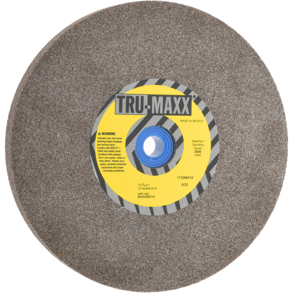 Tru-Maxx 66253269715 Bench & Pedestal Grinding Wheel 7" Dia, 3/4" Thick, 1" Hole Dia, Aluminum Oxide