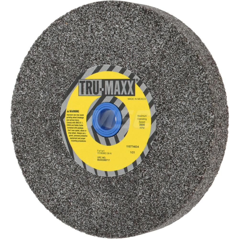 Tru-Maxx 66253269717 Bench & Pedestal Grinding Wheel 7" Dia, 1" Thick, 1" Hole Dia, Aluminum Oxide