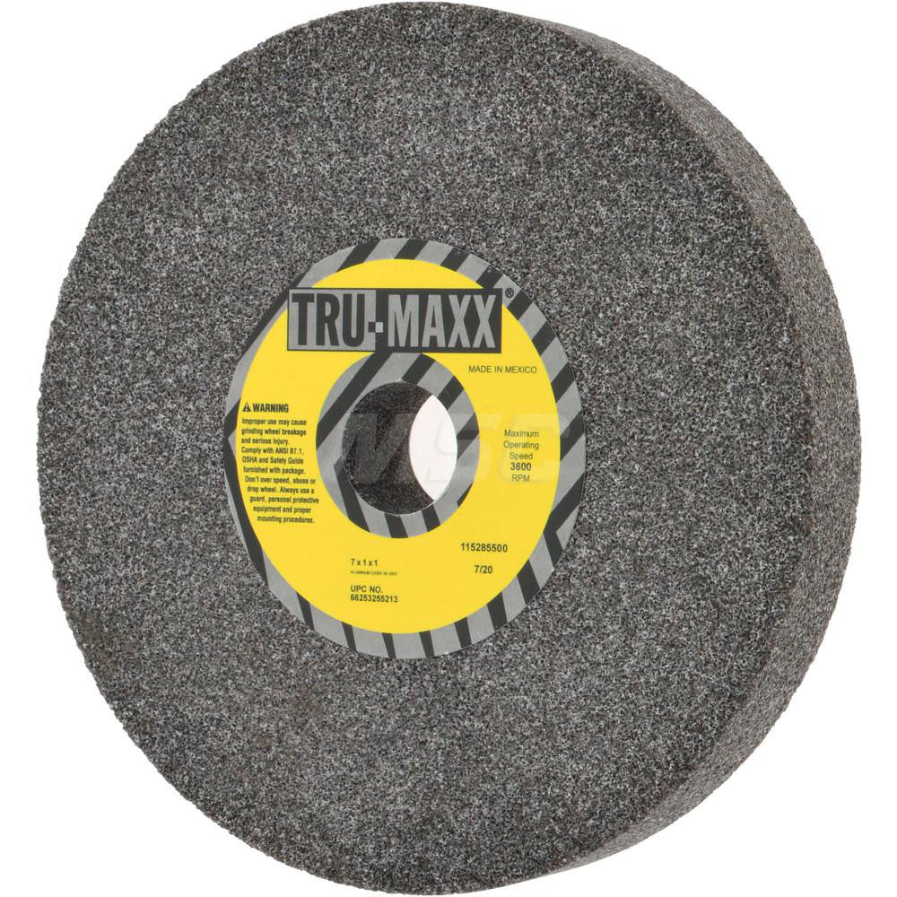 Tru-Maxx 66253255213 Bench & Pedestal Grinding Wheel 7" Dia, 1" Thick, 1" Hole Dia, Aluminum Oxide