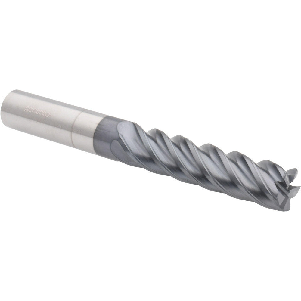 Accupro 70211263 Corner Radius End Mill 5/8" Dia, 2-1/2" LOC, 0.03" Radius, 5 Flutes, Solid Carbide