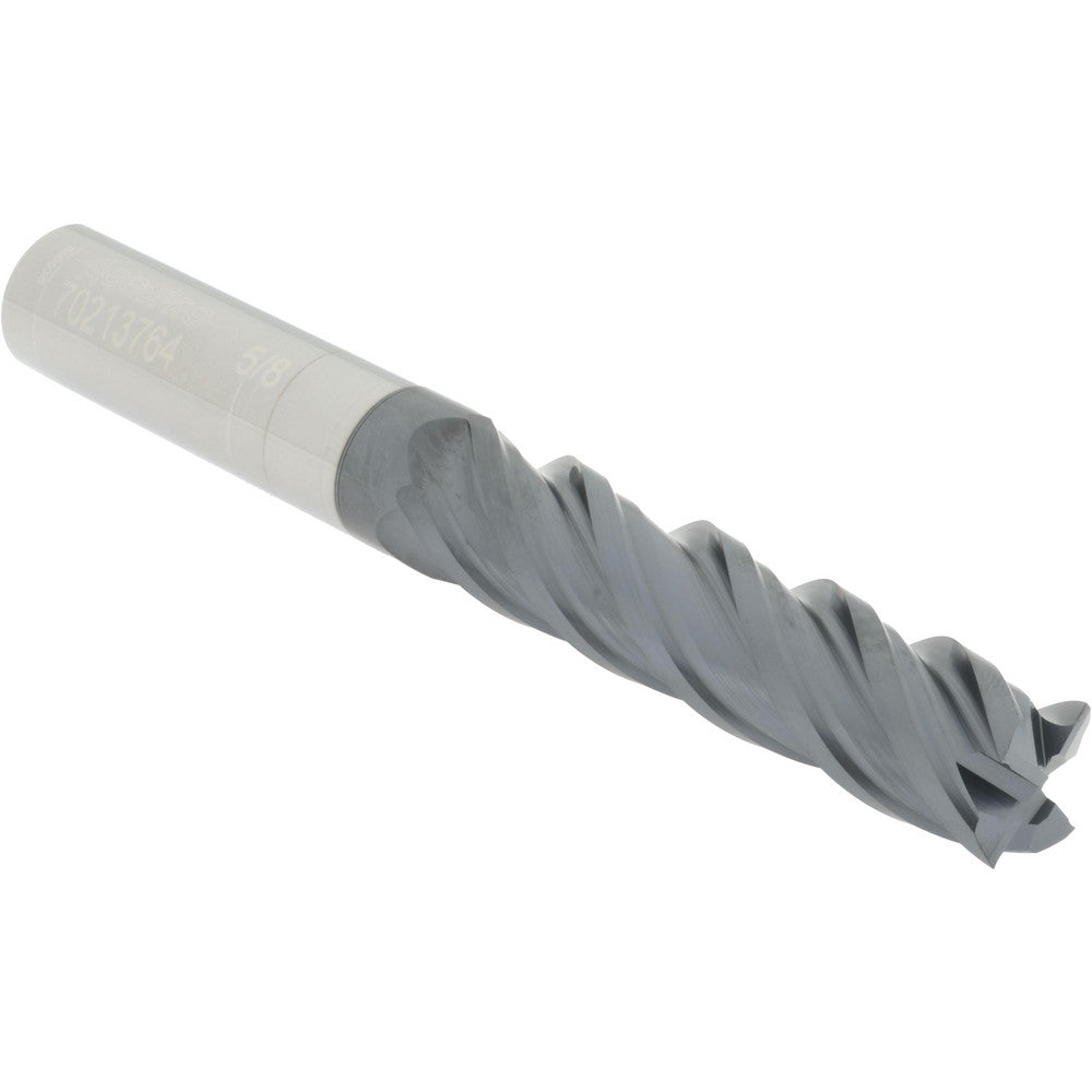 Accupro 70213764 Square End Mill 5/8'' Dia, 2-1/2'' LOC, 5/8'' Shank Dia, 5'' OAL, 4 Flutes, Solid Carbide