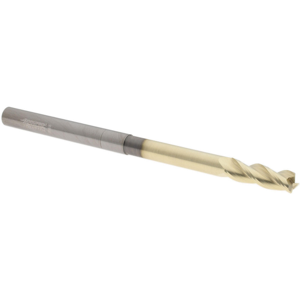 Accupro 315423 Corner Radius End Mill 1/4" Dia, 3/4" LOC, 37 deg Helix, Corner Radius End, Centercutting