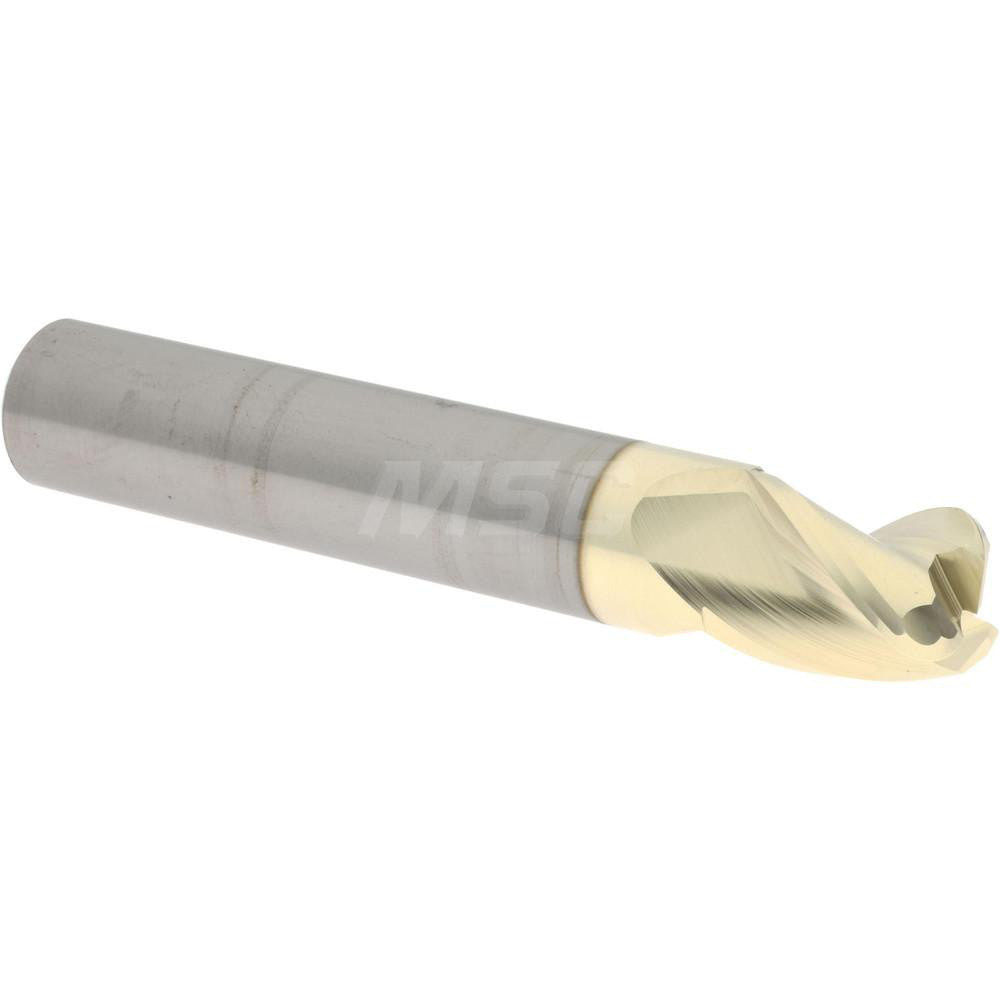 Accupro 2500466 Corner Radius End Mill 1/2" Dia, 5/8" LOC, 37 deg Helix, Corner Radius End, Centercutting