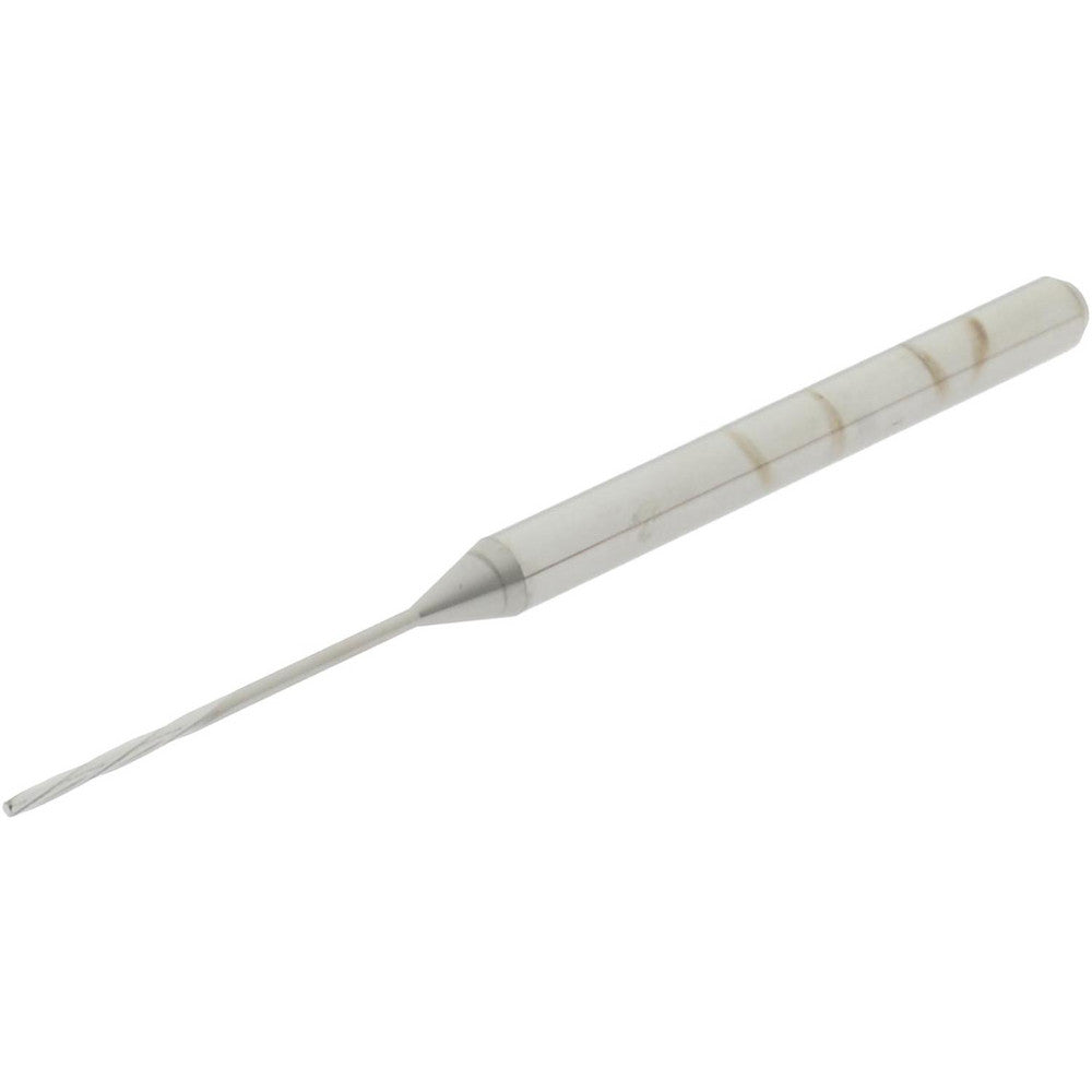 Hertel MR34-0295.281 Chucking Reamer 0.75 mm Dia, 50 mm OAL, 7 mm Flute Length, Spiral Flute, Straight-Cylindrical Shank, Solid Carbide