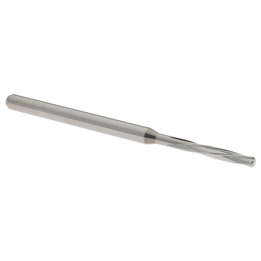 Hertel MR34-0752.406 Chucking Reamer 1.91 mm Dia, 50 mm OAL, 10 mm Flute Length, Spiral Flute, Straight-Cylindrical Shank, Solid Carbide