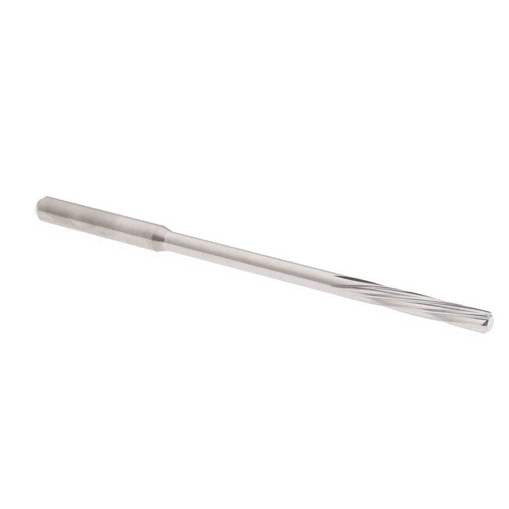 Hertel MR46-1181.625 Chucking Reamer 3 mm Dia, 75 mm OAL, 16 mm Flute Length, Spiral Flute, Straight-Cylindrical Shank, Solid Carbide