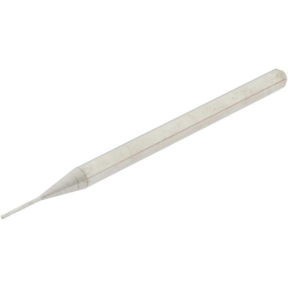 Hertel MR34-0232.118 Chucking Reamer 0.59 mm Dia, 50 mm OAL, 3 mm Flute Length, Spiral Flute, Straight-Cylindrical Shank, Solid Carbide