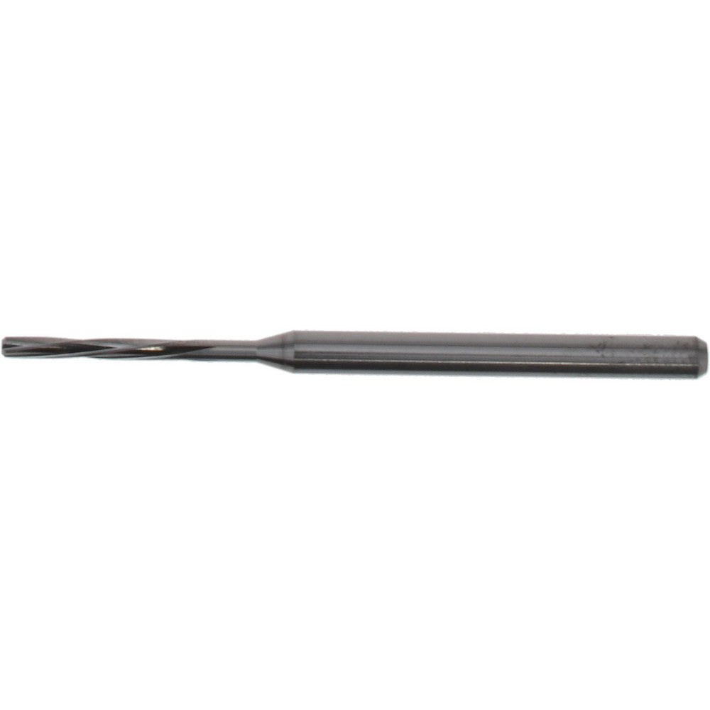 Hertel MR34-0590.406 Chucking Reamer 1.50 mm Dia, 50 mm OAL, 10 mm Flute Length, Spiral Flute, Straight-Cylindrical Shank, Solid Carbide
