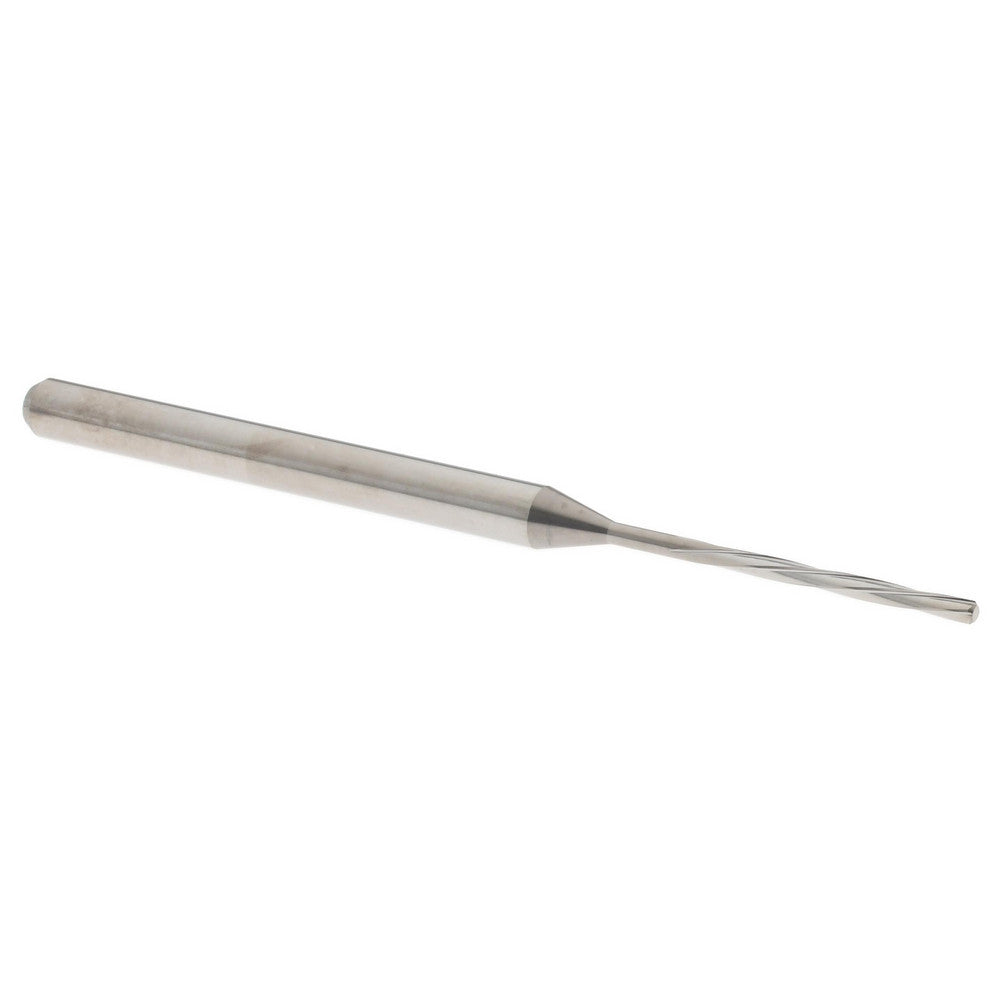 Hertel MR34-0421.406 Chucking Reamer #58, 50 mm OAL, 10 mm Flute Length, Spiral Flute, Straight-Cylindrical Shank, Solid Carbide