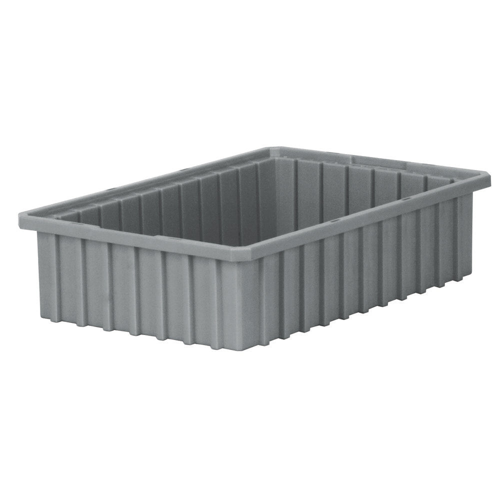 Akro-Mils 33164GREY Polyethylene Dividable Storage Tote 20 lb Capacity