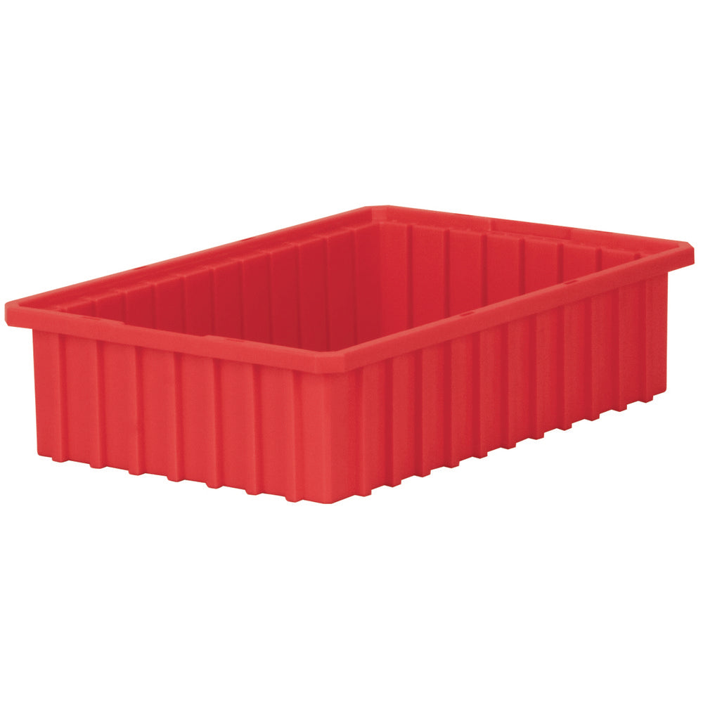 Akro-Mils 33164RED Polyethylene Dividable Storage Tote 20 lb Capacity