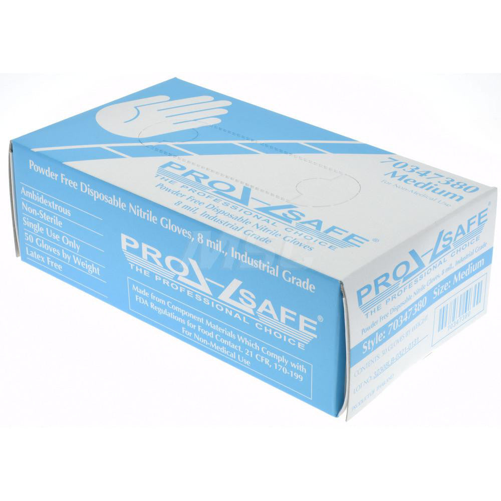 PRO-SAFE 32308LB240R4 Disposable Glove Size Medium, 8.0 mil, Nitrile, General Purpose Grade, Powder-Free
