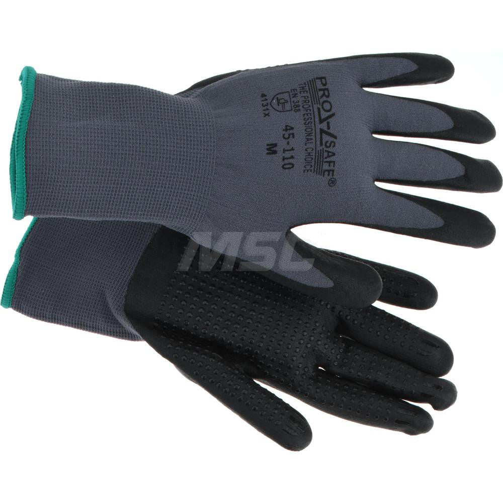 PRO-SAFE 45-110-L Work Gloves PRO-SAFE Size Large, Nitrile-Coated Nylon, General Purpose