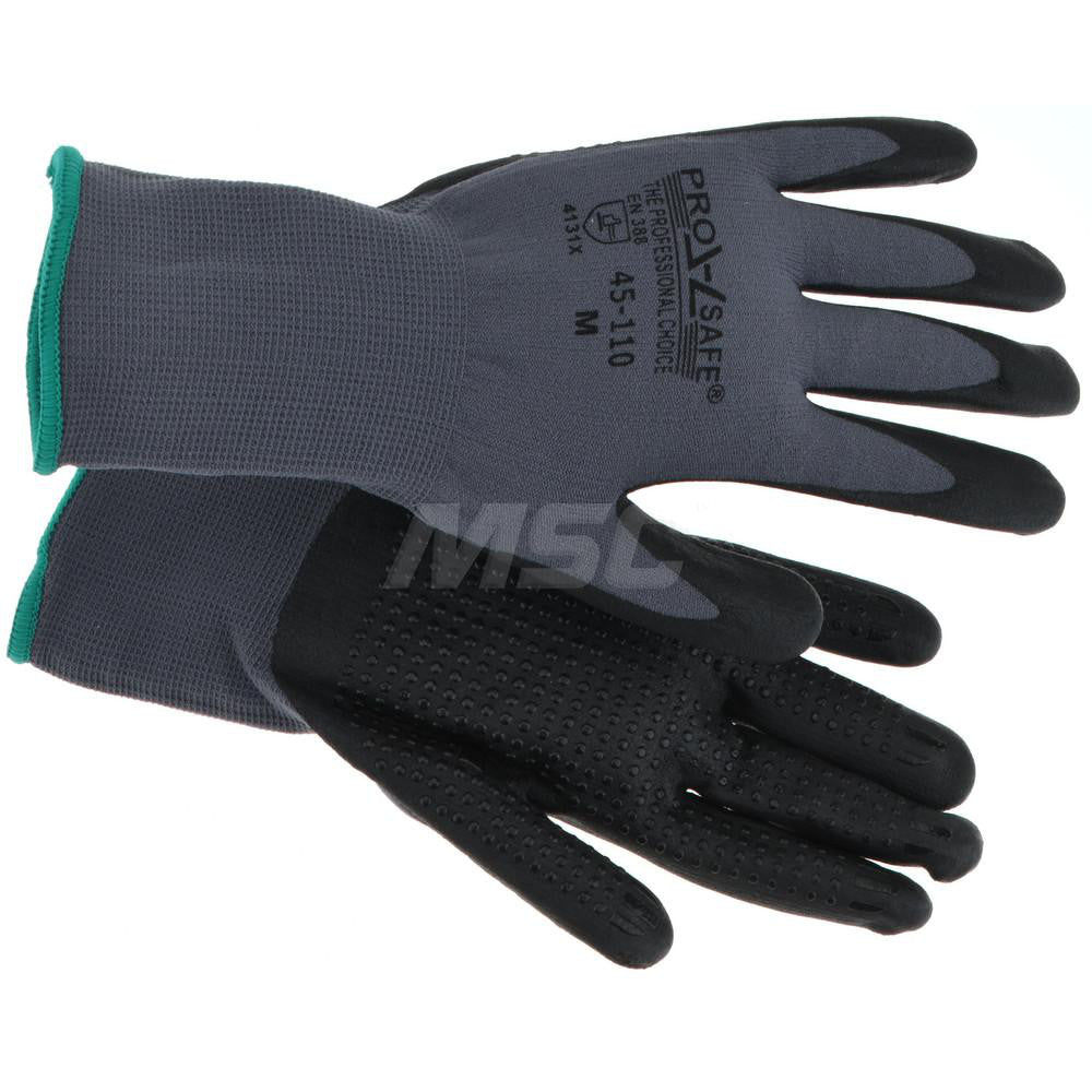 PRO-SAFE 45-110-S Work Gloves PRO-SAFE Size Small, Nitrile-Coated Nylon, General Purpose