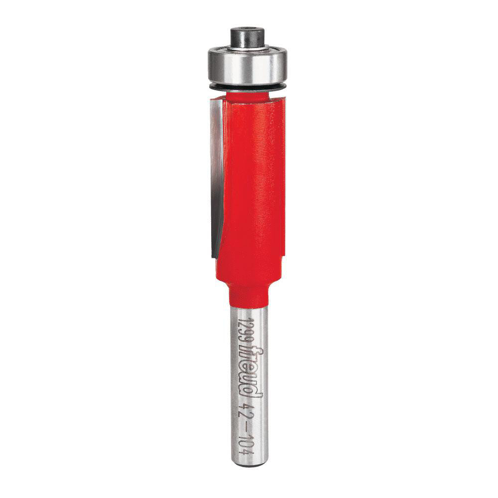 Freud 42-104 1/2" Dia, 1" LOC, 2 Flute Carbide-Tipped Edge Profile Flush Trim Router Bit