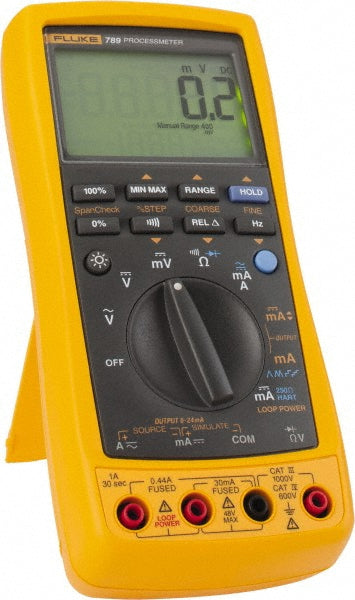 Fluke FLUKE-789 CAT III, Auto Ranging Average Responding Digital & Manual Ranging Multimeter 1,000 VAC/VDC