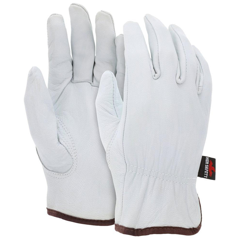 MCR Safety 3611M Work Gloves Memphis® 3611, Size Medium, Goatskin Leather Lined, Goatskin Leather, General Purpose