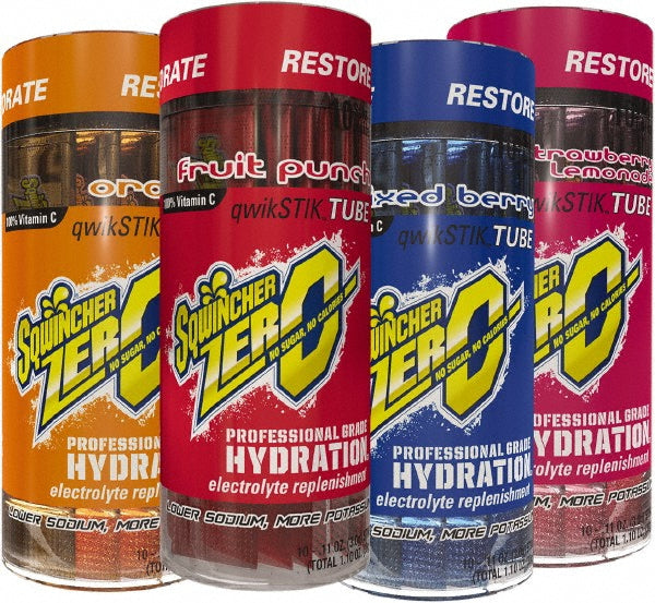 Sqwincher 159060119 Activity Drink 0.11 oz, Packet, Assorted, Powder, Yields 20 oz