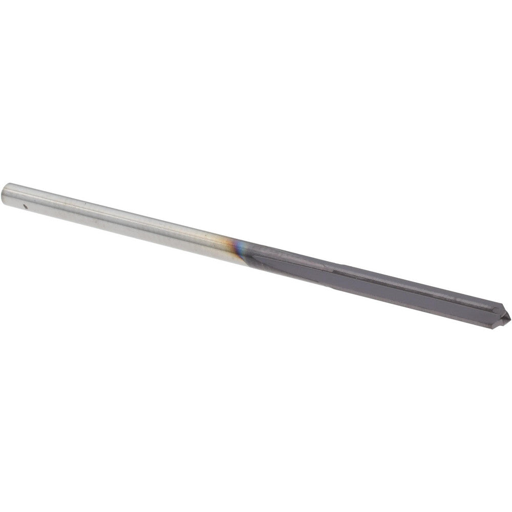 M.A. Ford 27208350A Chucking Reamer 0.0835" Dia, 2" OAL, 1/2" Flute Length, Straight Flute, Straight-Cylindrical Shank, Solid Carbide