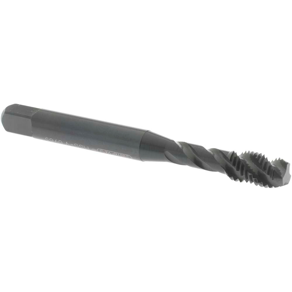 OSG 1763701 Spiral Flute Tap 1/4-28 UNF, 3 Flutes, Modified Bottoming, 2B Class of Fit, Vanadium High Speed Steel, Oxide Coated