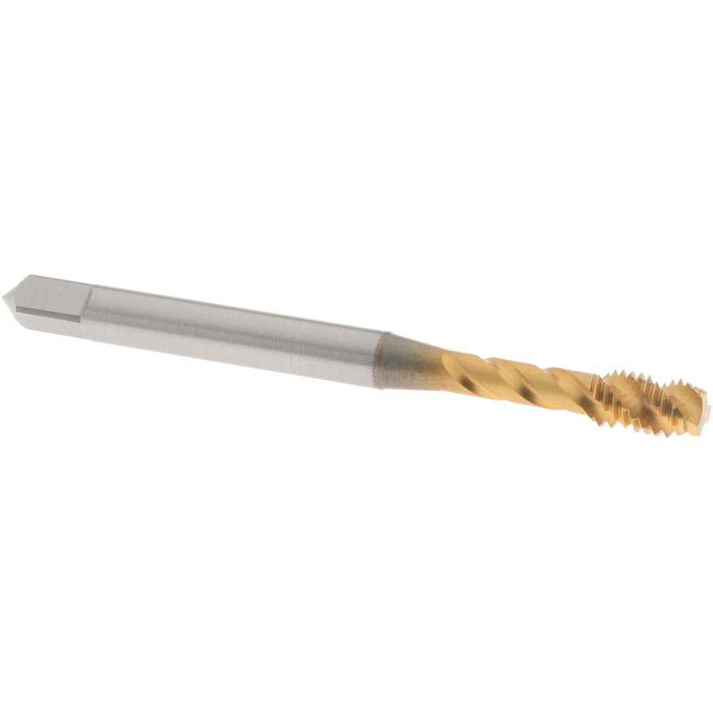 OSG 1732505 Spiral Flute Tap #10-32 UNF, 3 Flutes, Modified Bottoming, 2B Class of Fit, Vanadium High Speed Steel, TIN Coated