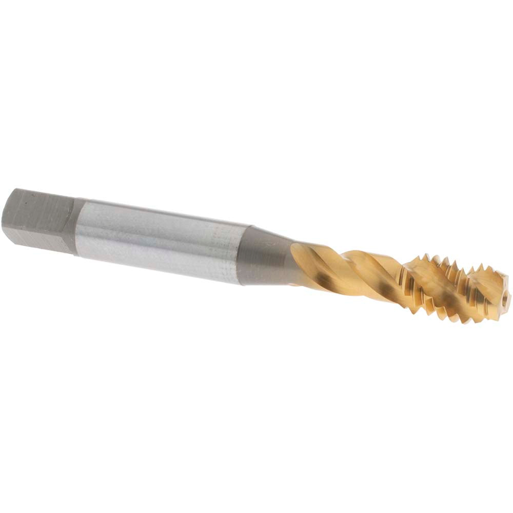OSG 1732805 Spiral Flute Tap 5/16-18 UNC, 3 Flutes, Modified Bottoming, 3B Class of Fit, Vanadium High Speed Steel, TIN Coated
