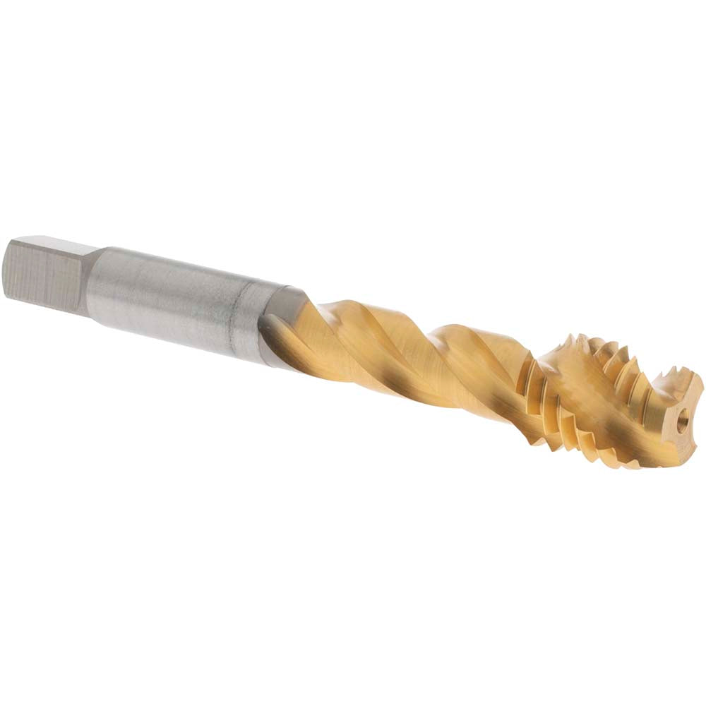 OSG 1733405 Spiral Flute Tap 1/2-13 UNC, 3 Flutes, Modified Bottoming, 3B Class of Fit, Vanadium High Speed Steel, TIN Coated