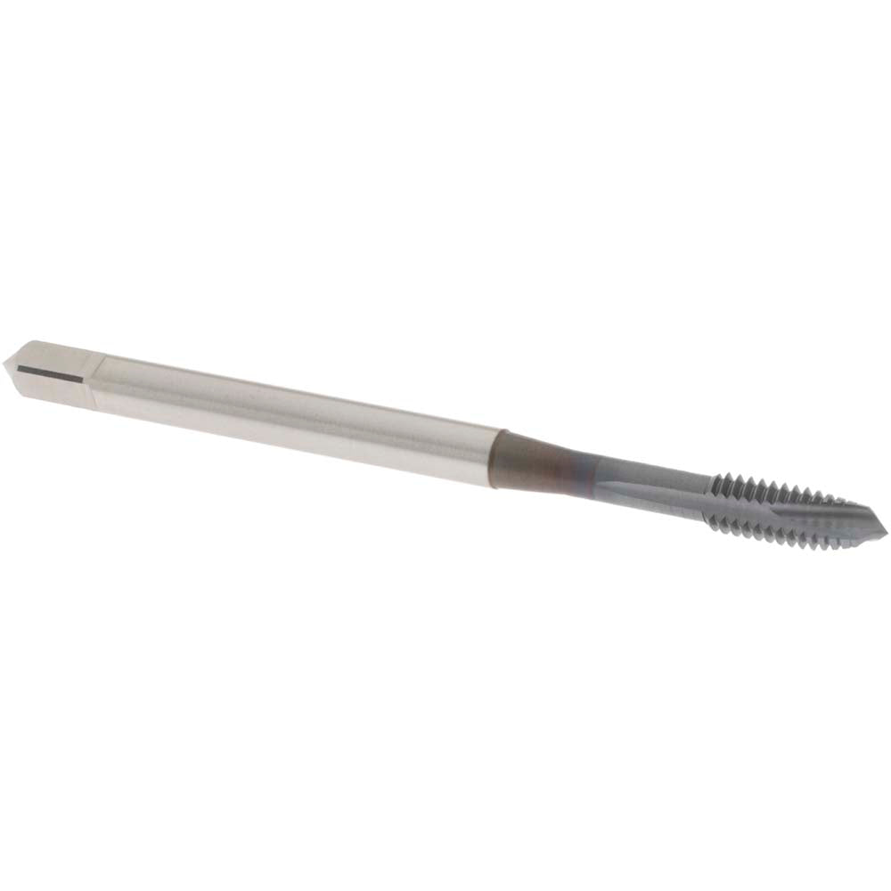 OSG 1101700308 Spiral Point Tap #8-32 UNC, 3 Flutes, Plug Chamfer, 2B Class of Fit, HSS-E Vanadium, V Coated