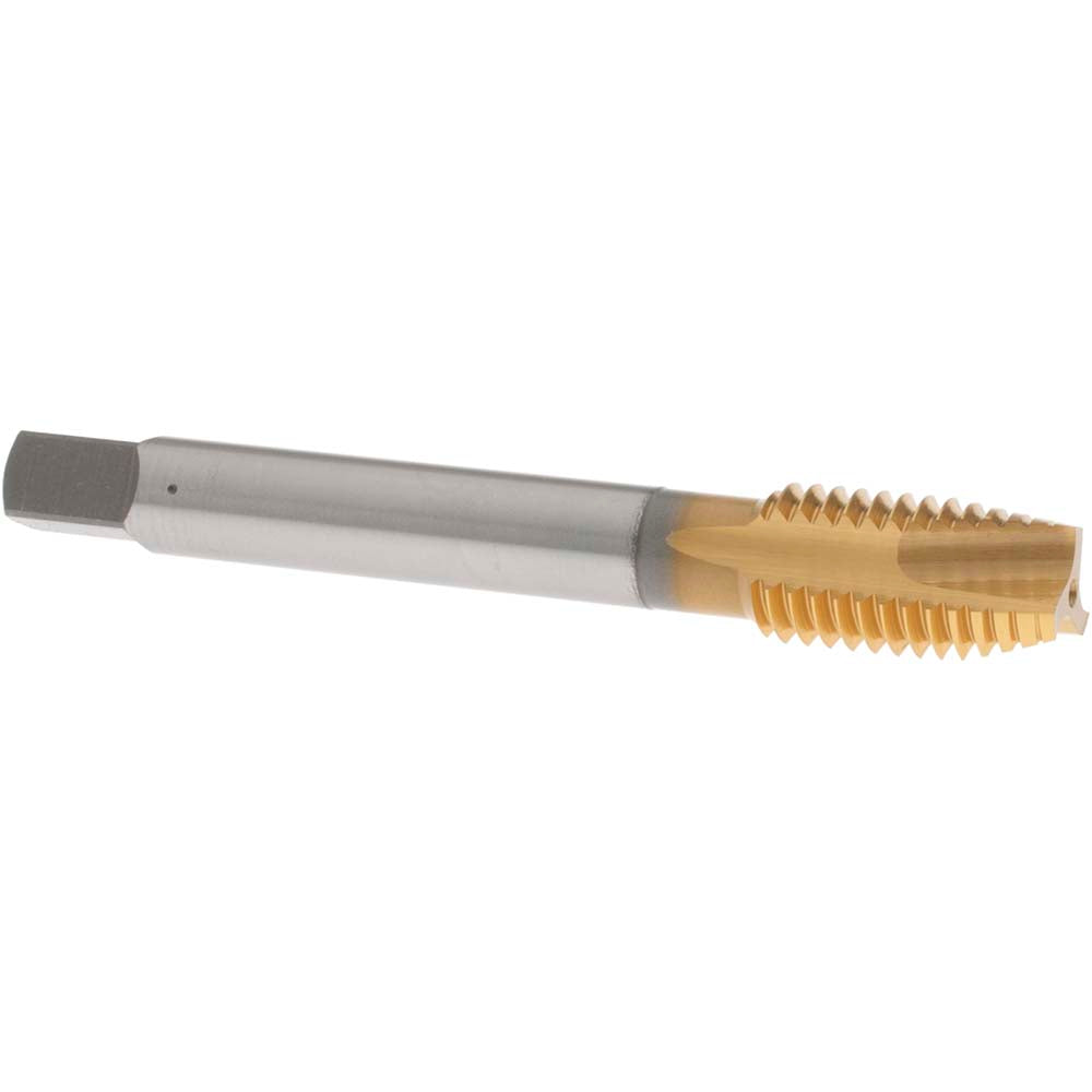OSG 1751905 Spiral Point Tap M12x1.75 Metric Coarse, 3 Flutes, Plug, 6H Class of Fit, Vanadium High Speed Steel, TiN Coated