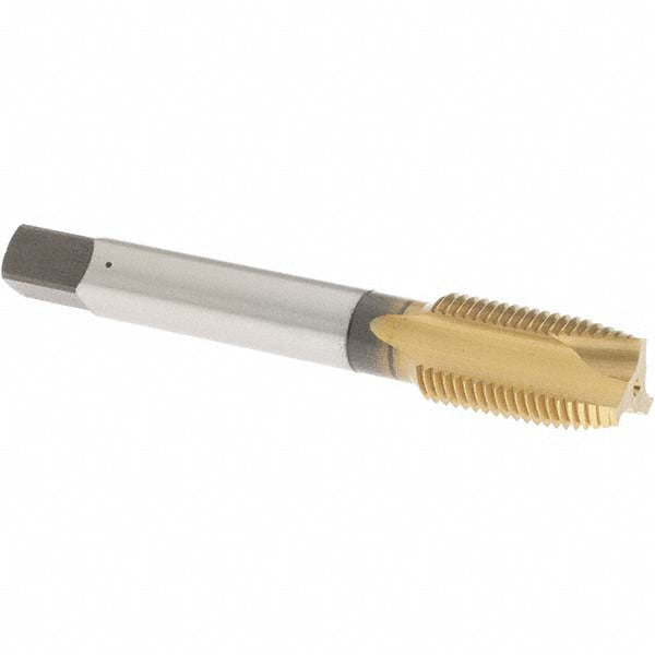 OSG 1725105 Spiral Point Tap 9/16-18 UNF, 3 Flutes, Plug, 3B Class of Fit, Vanadium High Speed Steel, TiN Coated