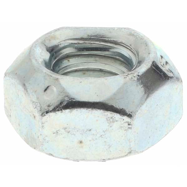 Value Collection MPC712200 Hex Lock Nut Distorted Thread, 1/4-20, Grade B Steel, Zinc-Plated & Wax-Plated