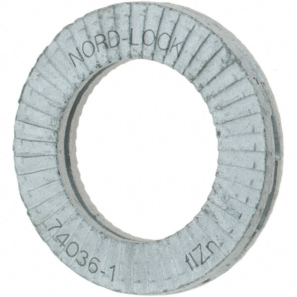 Value Collection MP31515 Wedge Lock Washer 0.7283" OD, 0.4567" ID, Steel, Grade 2, Zinc-Plated