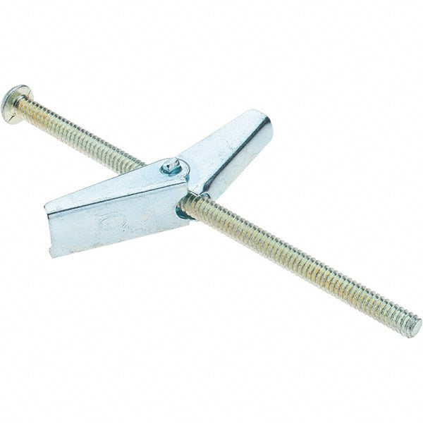 Value Collection 38559 3/16" Diam x 4" OAL, 3/16" Screw, Steel Toggle Bolt Drywall & Hollow Wall Anchor
