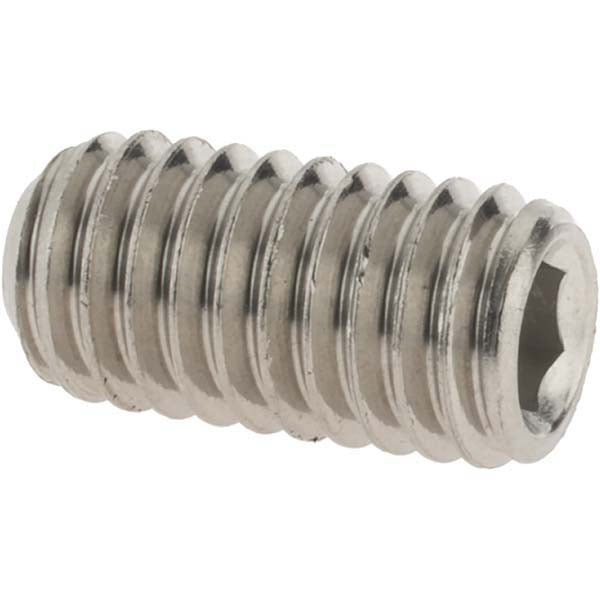 Value Collection 93963 Set Screw 3/8-16 x 3/4", Cup Point, Stainless Steel, Grade 18-8