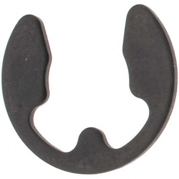 Rotor Clip DE-10ST PD External E Style Retaining Ring 10 mm Groove Dia, 11 to 15 mm Shaft Dia, Spring Steel, Phosphate Finish