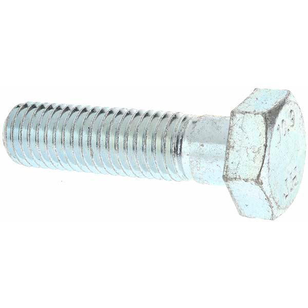 Value Collection C90420 Hex Head Cap Screw M12 x 1.75 x 45 mm, Grade 10.9 Steel, Zinc-Plated