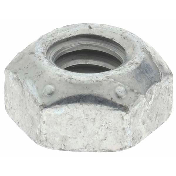 Value Collection KP66127 Hex Lock Nut Distorted Thread, 1/4-20, Grade C Steel, Zinc-Plated with Wax
