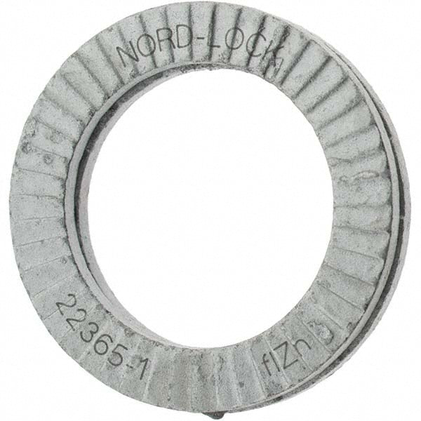 Value Collection 31516 Wedge Lock Washer 0.778" OD, 0.538" ID, Steel, Grade 2, Zinc-Plated