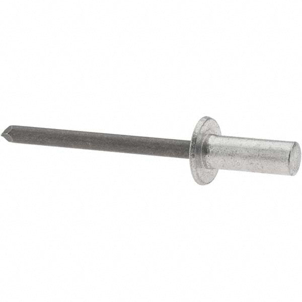 RivetKing ABS64CE/P100 Closed End Sealing Blind Rivet Size 6-4, Dome Head, Aluminum Body, Steel Mandrel