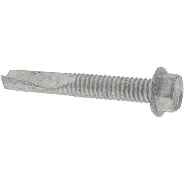 Value Collection C30180 #12, Hex Washer Head, Hex Drive, 1-1/4" Length Under Head, #5 Point, Self Drilling Screw
